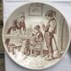 Sarreguemines speaking plates model "The Vocations"