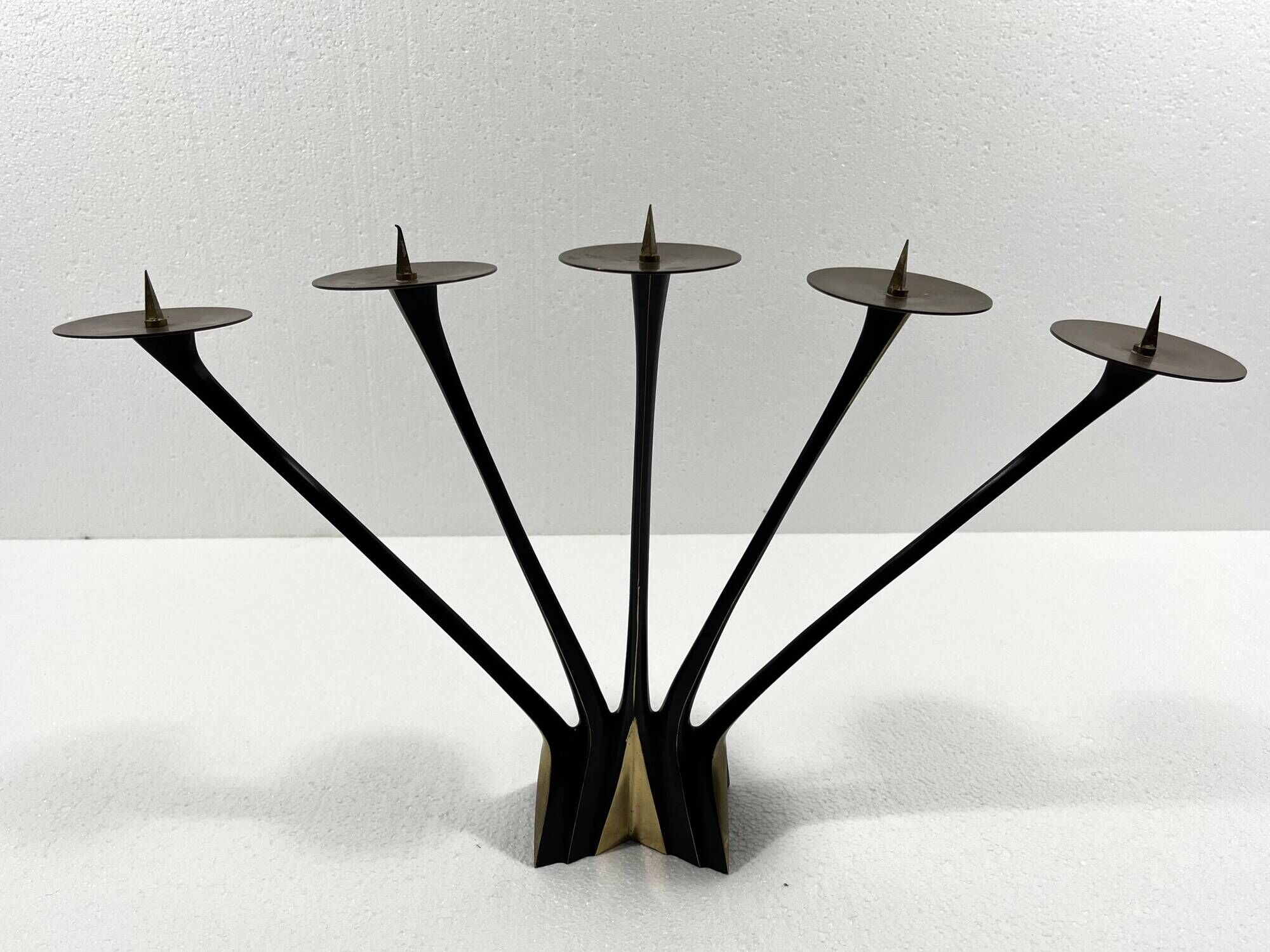 Large bronze candle holder by Klaus Ullrich 1950's
