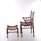 Liberty & Co Chair with footstool design by Thebe 1950