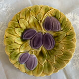 Dessert plate in Sarreguemines majolica