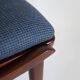 Bumerang Chair Mid-Century Modern, Navy Check Wool, Poland, 1960s
