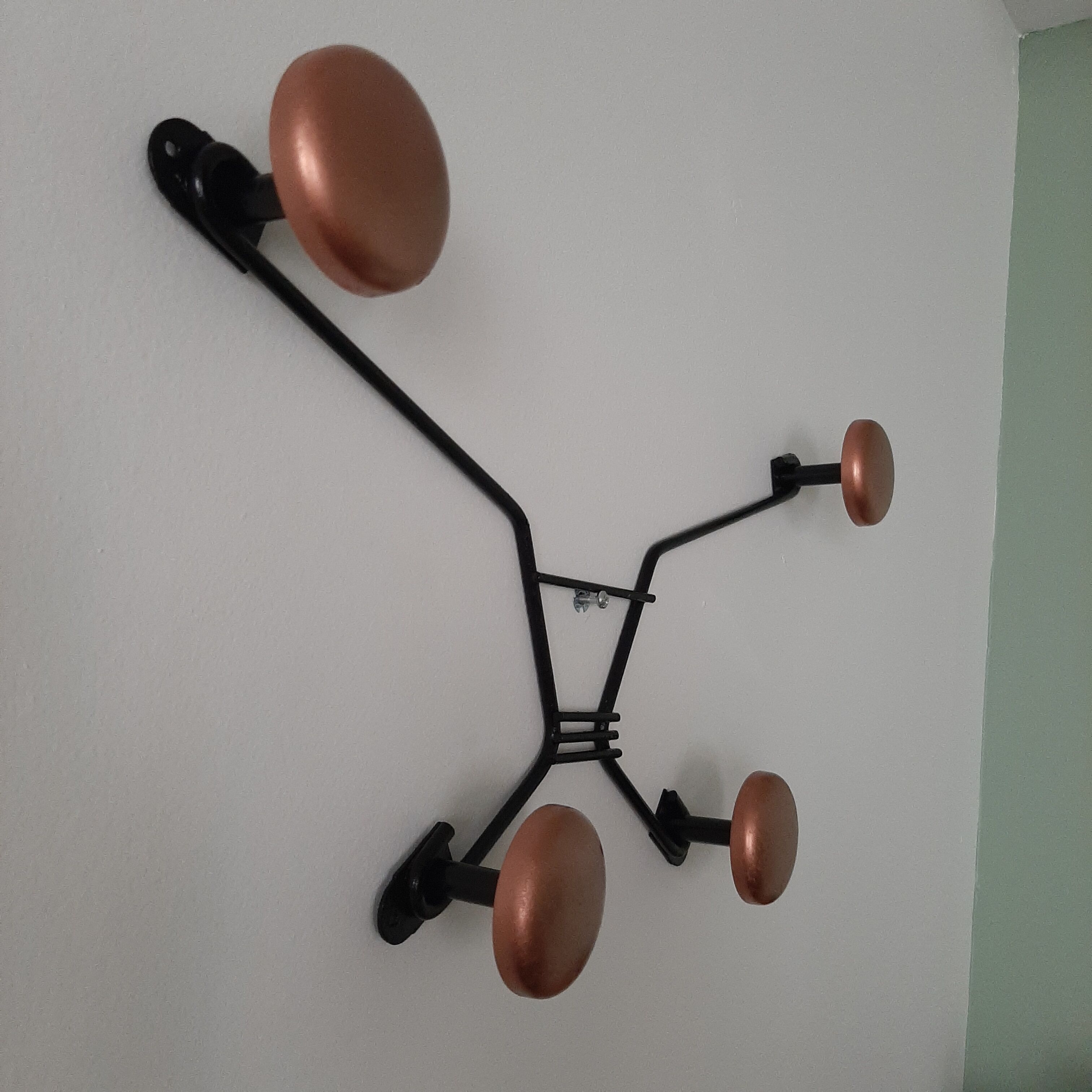 1950s patère coat rack