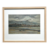 Marine Payage de Bretagne, M. Tassart, oil on cardboard 1964