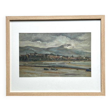 Marine Toll of Brittany, M. Tassart, oil on cardboard 1964