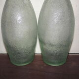 Pair of bottles of the 60s in iridescent glass