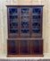 English two-piece mahogany bookcase, made in the 1970s