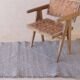 Gray Kilim Rug - 210 x 87 cm