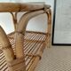 Vintage coffee table / side table in rattan and bamboo – 1960s