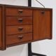 Teak Wall Unit by Louis van Teeffelen for WeBe 1950's
