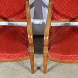 Pair of Cherry Wood Armchairs, Louis Philippe Period – 1st Part 19th