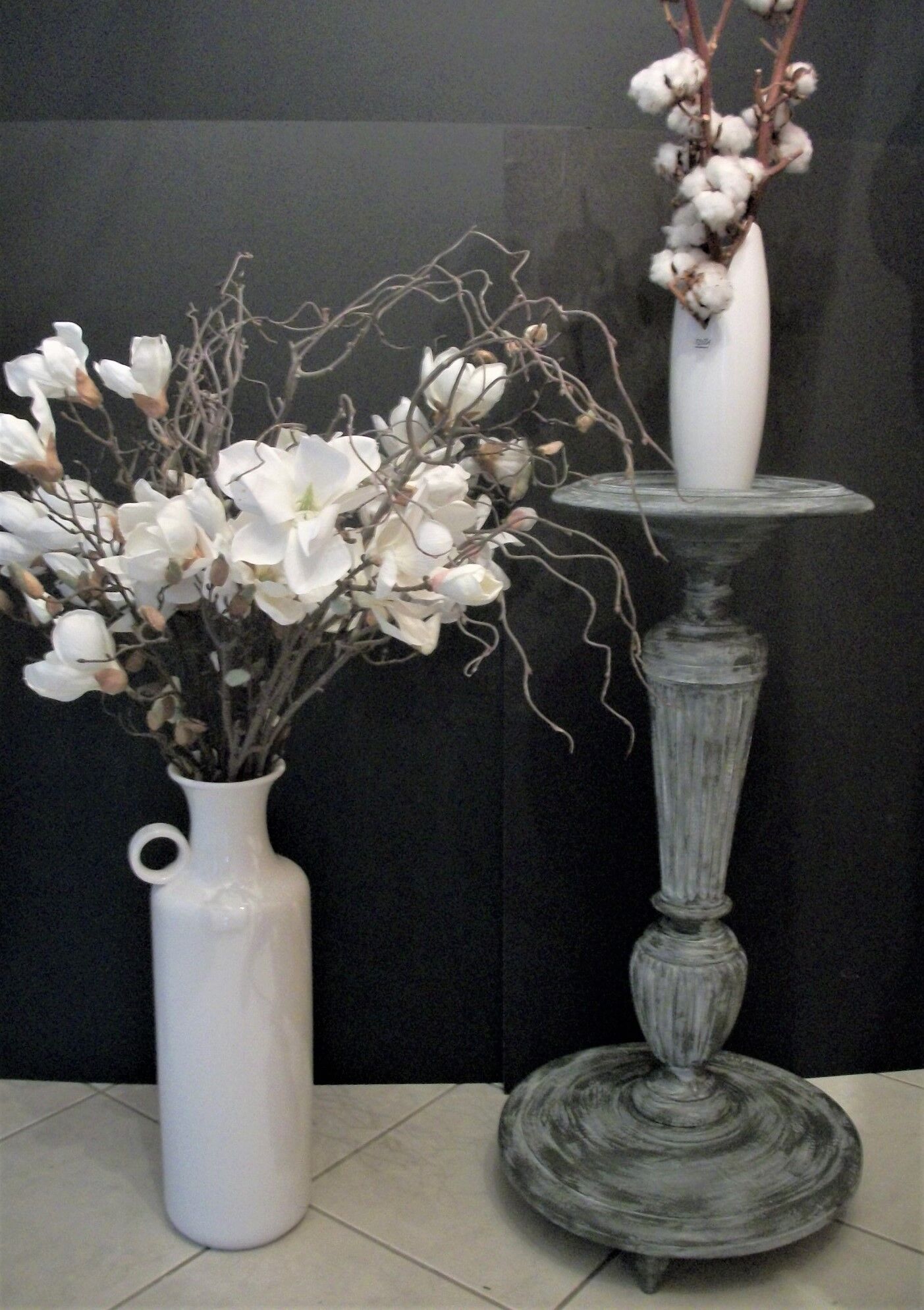 Shabby shabby cerusé wooden harness furniture