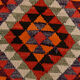 3x9 geometric kilim runner rug, 86x278cm