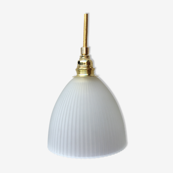 Lampe baladeuse en verre strié