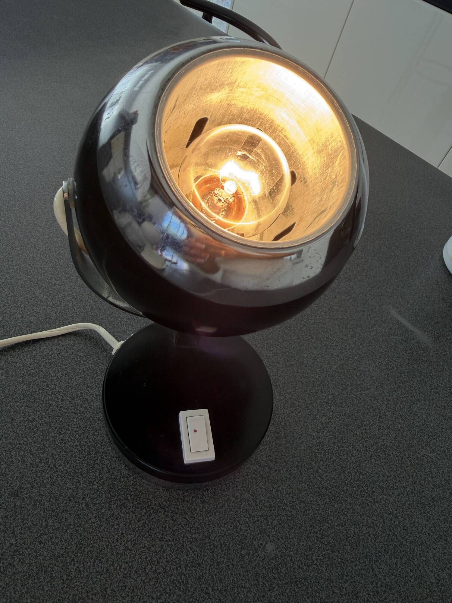 Set of various space-age eyeball lamps.
