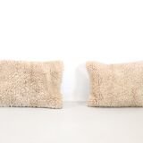 Set of vintage Moroccan wool cushions