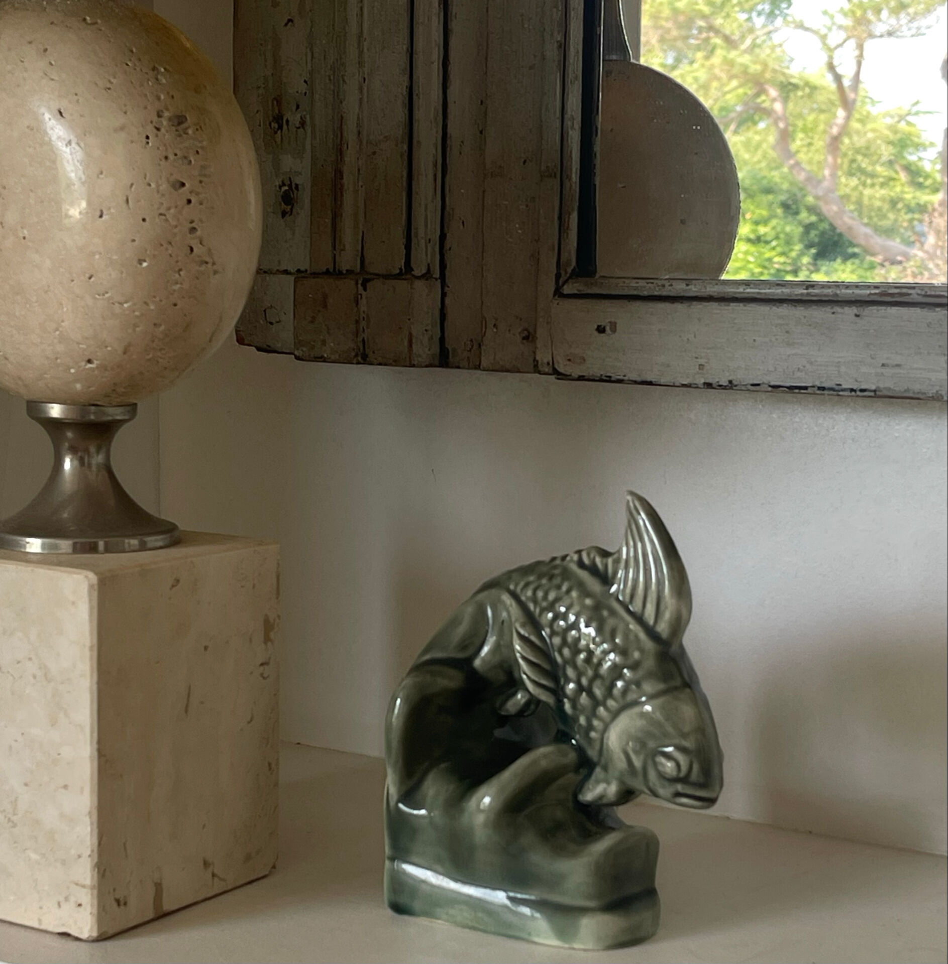 Sculpture en céramique émaillée 1970