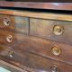 19th-century Victorian English bedroom wardrobe in mahogany.