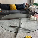 Glass coffee table