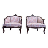 Paire de fauteuils Louis XV - Rocailles