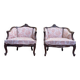 Pair of Louis XV armchairs - Rocailles