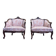 Pair of Louis XV armchairs - Rocailles
