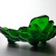 Green depression glass grape shaped vase