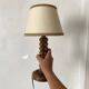 Lampe en bois façon Charles Dudouyt