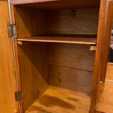 Antique wall-mounted toilet cabinet