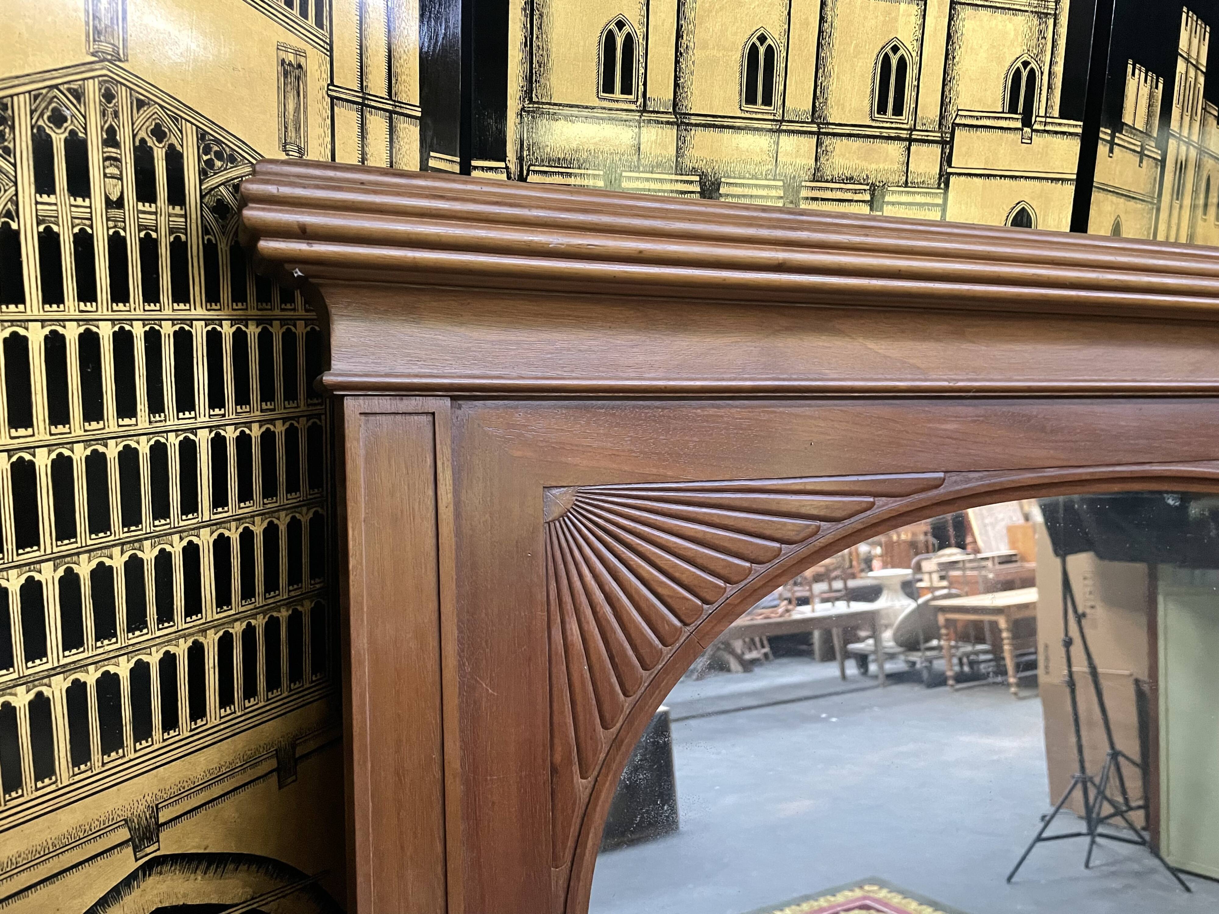 Walnut mirror Art Deco era