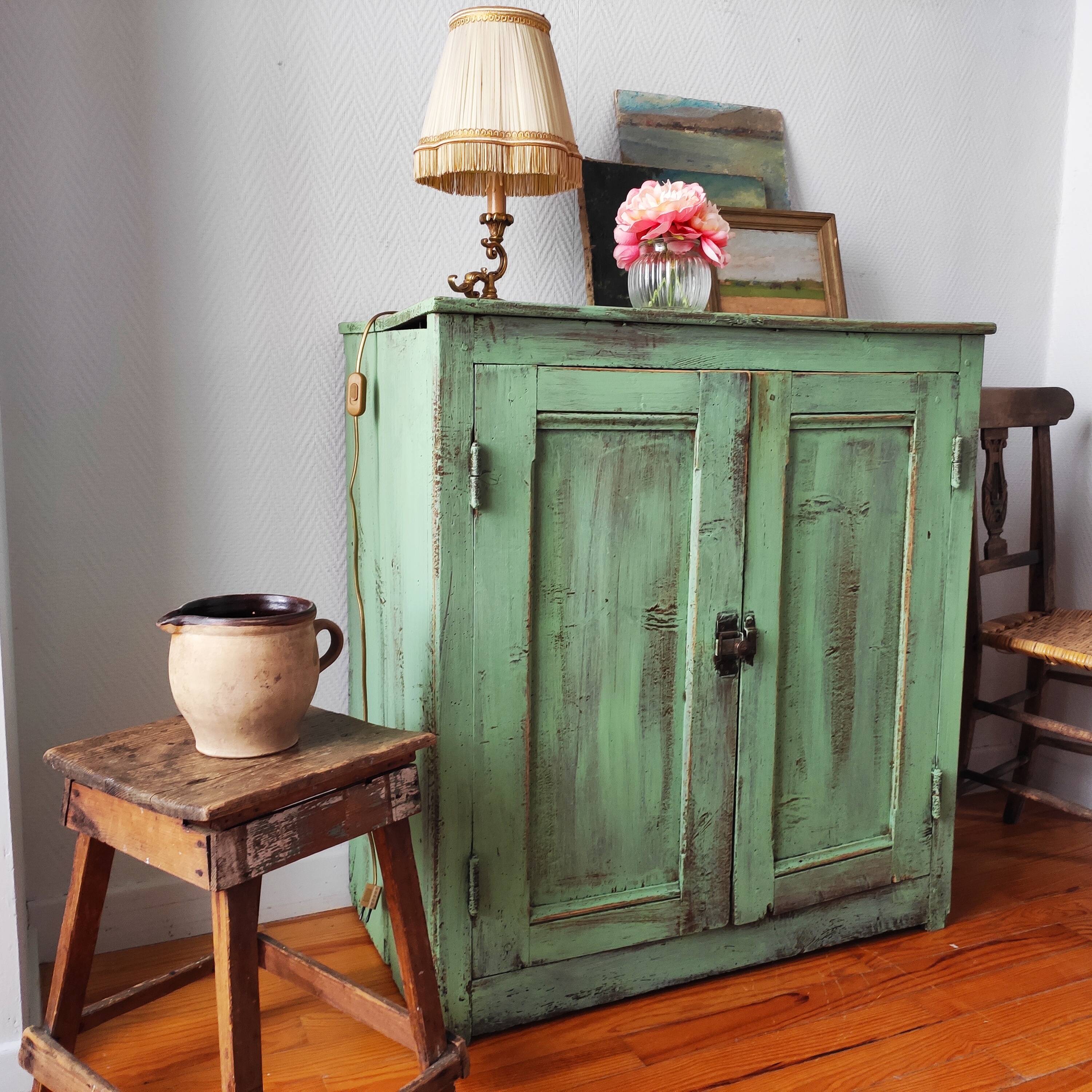 Old Parisian style sideboard with aged patina