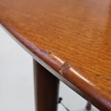 Scandinavian coffee table in teak & glass 1960 vintage