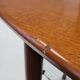 Scandinavian coffee table in teak & glass 1960 vintage