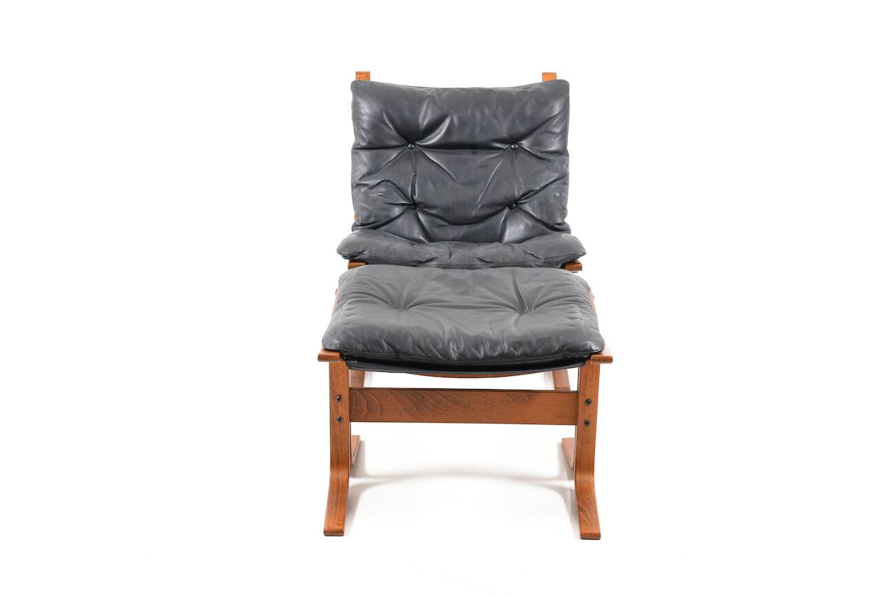 Lounge Chair and Ottoman by Ingmar Relling for Westnofa