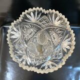 Vintage cut crystal vase