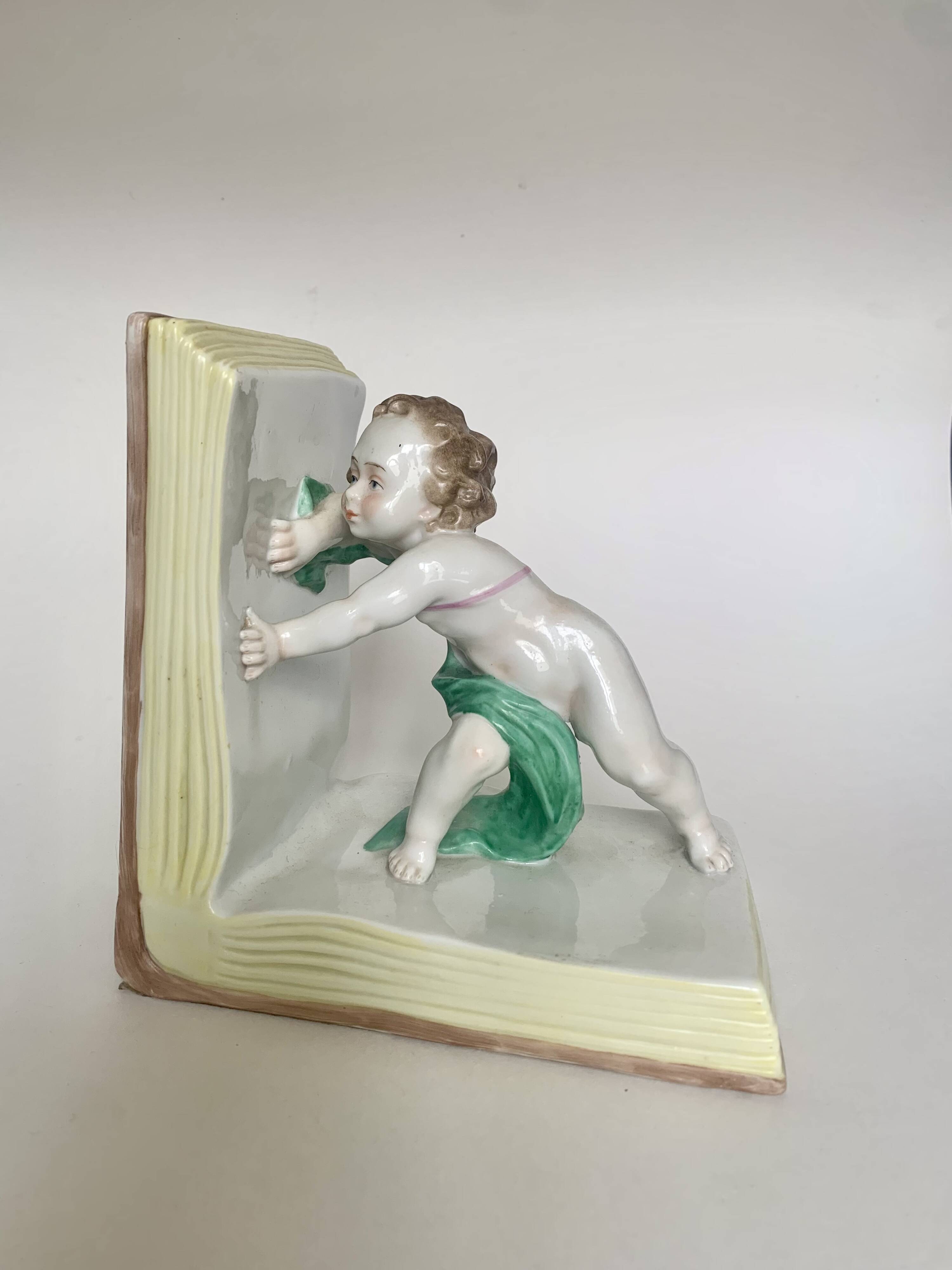 Porcelain Bookend  Scheibe-Alsbach, Germany