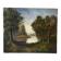 Afternoon on the lake, oil on canvas signed