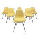 Eames fiberglass dining chairs for herman Miller, 1970s