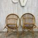 Pair of rattan armchairs