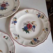 Set of 12 Sarreguemines Plates, Agreste Models