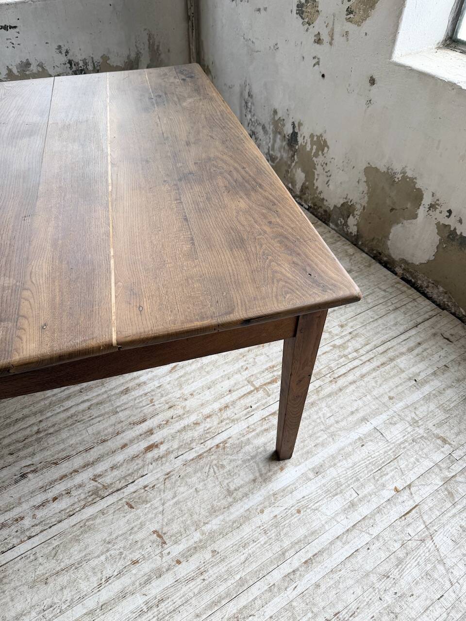 Large “square” oak farmhouse table 1950