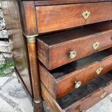 Small empire style mahogany chest of drawers