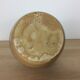 Ceramic ball vase 18 cm brown/beige