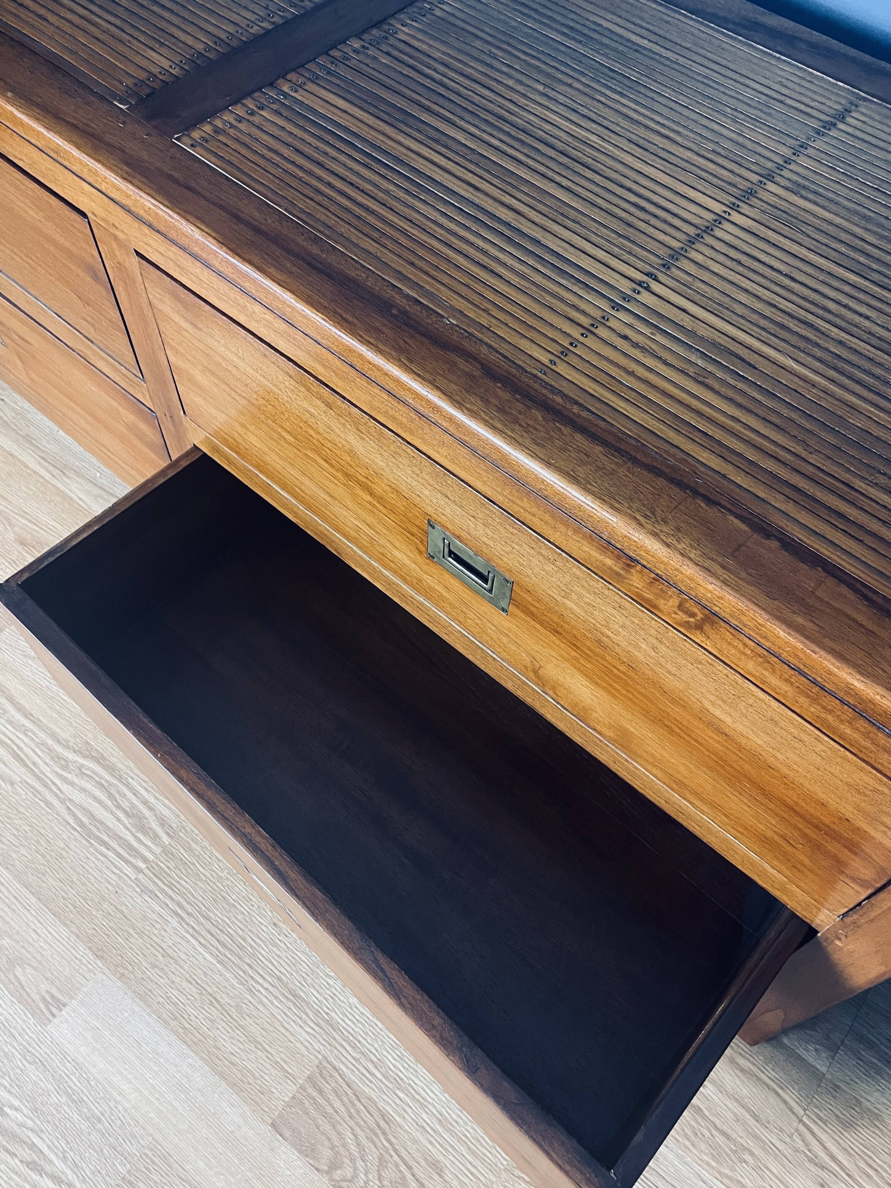 Solid Mahogany Wood TV Cabinet