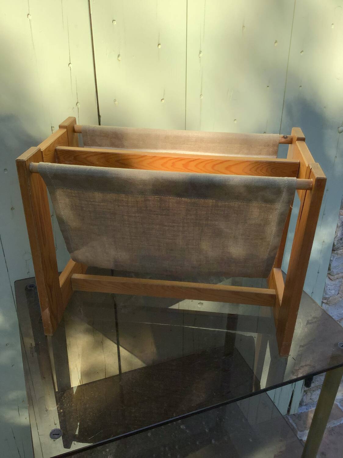 Scandinavian minimalist magazine rack