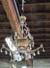 Lustre pampilles et laiton 9 ampoules
