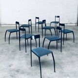 Postmodern Lolly Dining Chair Set from Fly Line, Italy, 1980s, Set of 9