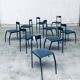 Postmodern Lolly Dining Chair Set from Fly Line, Italy, 1980s, Set of 9