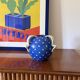 Art Deco blue ceramic vase, Rometti, Umbertide Italy 1930s