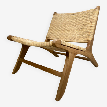 Rattan armchair