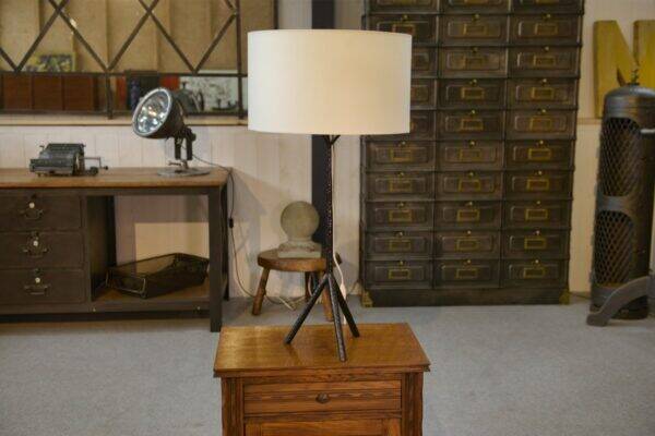 Large wrought iron lamp